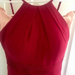 New AW Red Bridesmaid/ Evening Gown